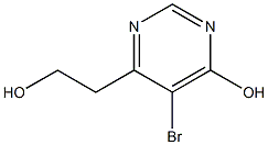 5-bromo-6-(2-hydroxyethyl)pyrimidin-4-ol Structure