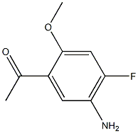 1-(5-Amino-4-fluoro-2-methoxy-phenyl)-ethanone,,结构式