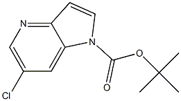 6-Chloro-pyrrolo[3,2-b]pyridine-1-carboxylic acid tert-butyl ester,,结构式