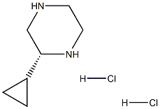 (R)-2-Cyclopropyl-piperazine dihydrochloride Structure