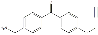 (4-(Aminomethyl)phenyl)(4-(prop-2-yn-1-yloxy)phenyl)methanone 95% Struktur