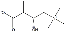 (3R)methyl-3-Hydroxy-4-(trimethylammonio)butanoate 化学構造式