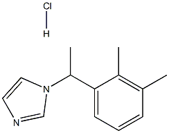 1-(1-(2,3-dimethylphenyl)ethyl)-1H-imidazole hydrochloride Struktur