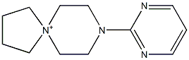 8-(Pyrimidin-2-yl)-8-aza-5-azoniaspiro[4.5]decane Struktur