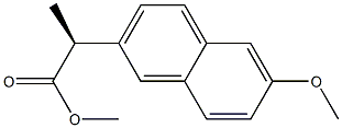 Methyl (2S)-2-(6-methoxynaphthalen-2-yl)propanoate Structure
