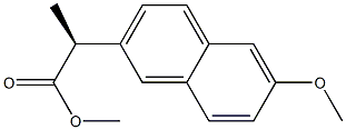 Methyl (2S)-2-(6-methoxynaphthalen-2-yl)propanoate Struktur