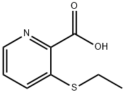 3-(乙硫基)邻吡啶甲酸, 14440-97-2, 结构式