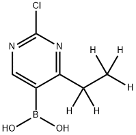 2-Chloro-4-(ethyl-d5)-pyrimidine-5-boronic acid,2225178-08-3,结构式