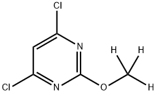4,6-Dichloro-2-(methoxy-d3)-pyrimidine Struktur