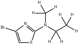 4-Bromo-2-(methylethylamino-d8)-thiazole Structure