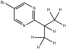 5-Bromo-2-(iso-propyl-d7)-pyrimidine Struktur