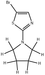 5-Bromo-2-(pyrrolidino-d8)-thiazole Structure