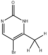 5-Bromo-2-hydroxy-4-(methyl-d3)-pyrimidine Structure