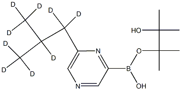 6-(iso-Butyl-d9)-pyrazine-2-boronic acid pinacol ester Structure