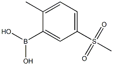 2-Methyl-5-(methylsulfonyl)phenylboronic Acid Struktur