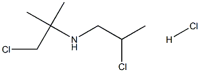 (1-chloro-2-methylpropan-2-yl)(2-chloropropyl)amine hydrochloride 化学構造式