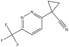 1-(6-(TRIFLUOROMETHYL)PYRIDAZIN-3-YL)CYCLOPROPANE-1-CARBONITRILE Structure