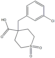 4-[(3-クロロフェニル)メチル]-1,1-ジオキソ-1ラムダ(6)-チアン-4-カルボン酸 price.