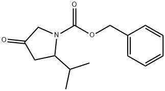 BENZYL 2-ISOPROPYL-4-OXOPYRROLIDINE-1-CARBOXYLATE Structure