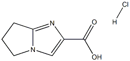 5H,6H,7H-pyrrolo[1,2-a]imidazole-2-carboxylic acid hydrochloride Struktur