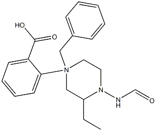 ethyl 4-(4-benzylpiperazine-1-carboxamido)benzoate Structure