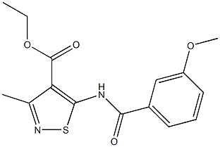 ethyl 5-(3-methoxybenzamido)-3-methylisothiazole-4-carboxylate Structure