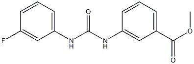 methyl 3-(3-(3-fluorophenyl)ureido)benzoate Structure