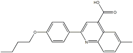 2-(4-butoxyphenyl)-6-methylquinoline-4-carboxylic acid Structure