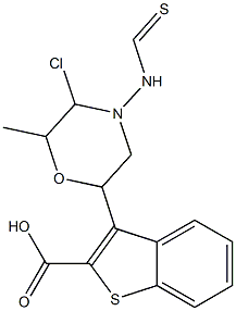 methyl 3-chloro-6-(morpholine-4-carbothioamido)benzo[b]thiophene-2-carboxylate 化学構造式
