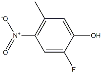 2-Fluoro-4-nitro-5-methylphenol 化学構造式