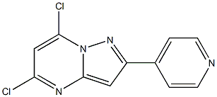 5,7-dichloro-2-(pyridin-4-yl)pyrazolo[1,5-a]pyrimidine Structure