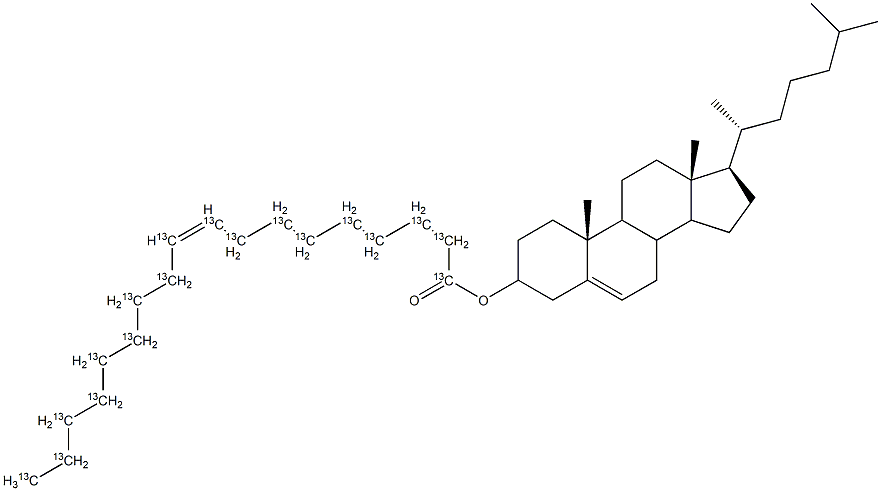 Cholesteryl oleate-13C18
		
	 化学構造式