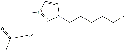 1-己基-3-甲基咪唑醋酸盐, , 结构式