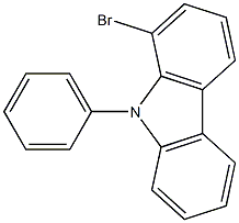 1-溴-9-苯基咔唑,,结构式