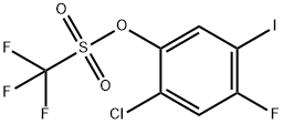 2-Chloro-4-fluoro-5-iodophenyltrifluoromethanesulphonate 结构式