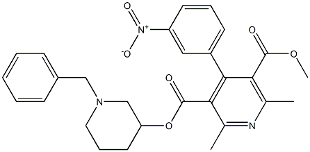 3-(1-benzylpiperidin-3-yl) 5-methyl 2,6-dimethyl-4-(3-nitrophenyl)pyridine-3,5-dicarboxylate