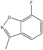7-Fluoro-3-methylbenzo[d]isoxazole 结构式