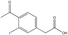 2-(4-乙酰基-3-碘苯基)乙酸,2089314-99-6,结构式