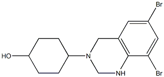 (1r,4r)-4-(6,8-dibromo-1,4-dihydroquinazolin-3(2H)-yl)cyclohexan-1-ol