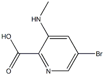 5-Bromo-3-methylamino-pyridine-2-carboxylic acid Struktur