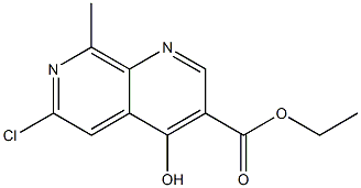 6-Chloro-4-hydroxy-8-methyl-[1,7]naphthyridine-3-carboxylic acid ethyl ester