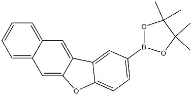 4,4,5,5-tetramethyl-2-(naphtho[2,3-b]benzofuran-2-yl)-1,3,2-dioxaborolane Structure