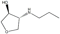 (3S,4R)-4-(propylamino)tetrahydrofuran-3-ol Structure