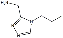 (4-propyl-4H-1,2,4-triazol-3-yl)methanamine,,结构式