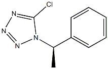 (R)-5-chloro-1-(1-phenylethyl)-1H-tetrazole Struktur