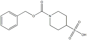 1-(benzyloxycarbonyl)piperidine-4-sulfonic acid,,结构式