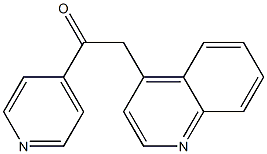 1-(pyridin-4-yl)-2-(quinolin-4-yl)ethanone Struktur