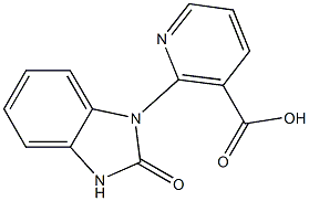 2-(2-oxo-2,3-dihydro-1H-benzo[d]imidazol-1-yl)nicotinic acid Struktur