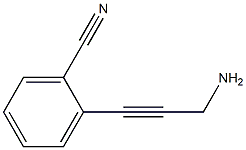 2-(3-aminoprop-1-ynyl)benzonitrile Struktur