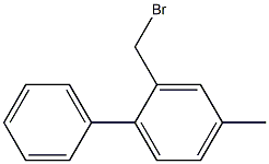 2-(bromomethyl)-4-methylbiphenyl,,结构式